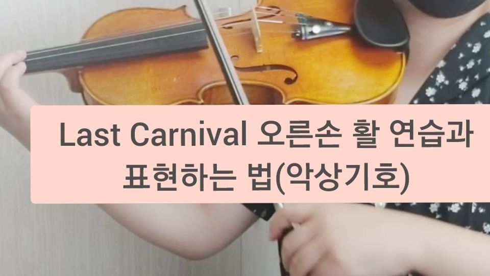Last Carnival 바이올린 레슨 2