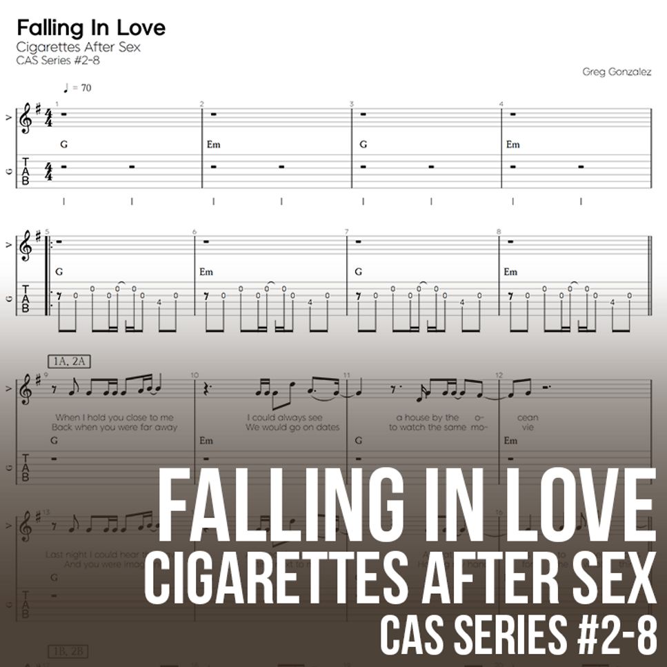 Cigarettes After Sex - Falling In Love by 기타선생