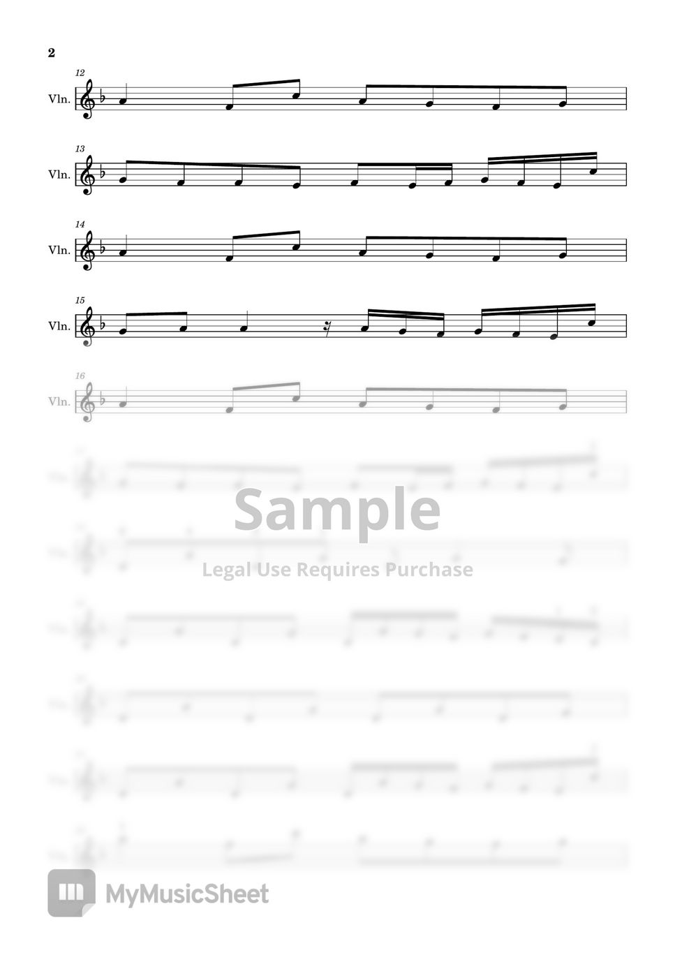 October Time to Love Partitura by Packetsss Violin