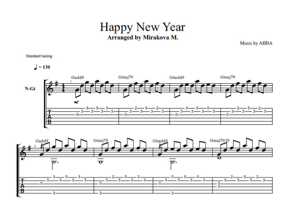 ABBA - Happy New Year by Marina Mirakova