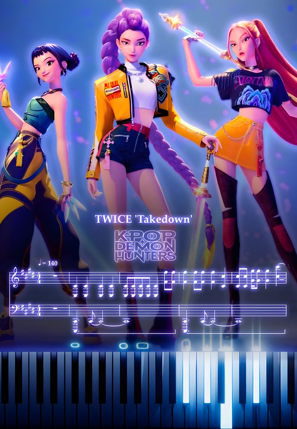 TWICE - Takedown (KPop Demon Hunters OST) Noten by AsianMusicBox