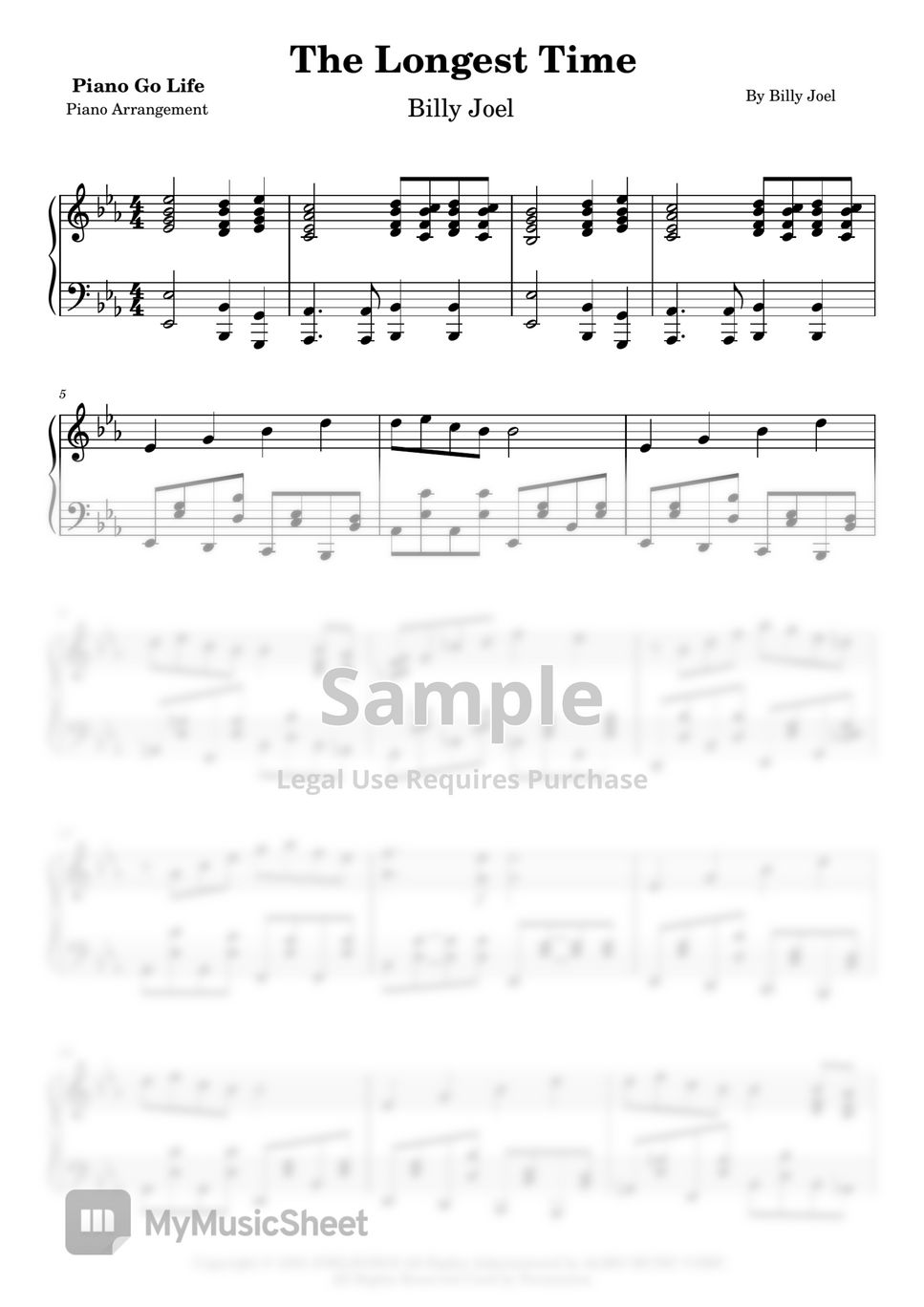 Billy Joel The Longest Time By Piano Go Life Billy Joel The Longest Time By Piano Go Life