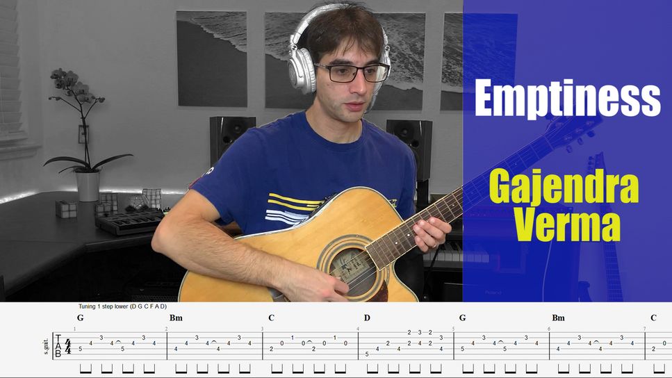 Gajendra Verma - Emptiness (Tune Mere Jaana) (Solo FIngerstyle Guitar Arrangement) by Enrique Rojas