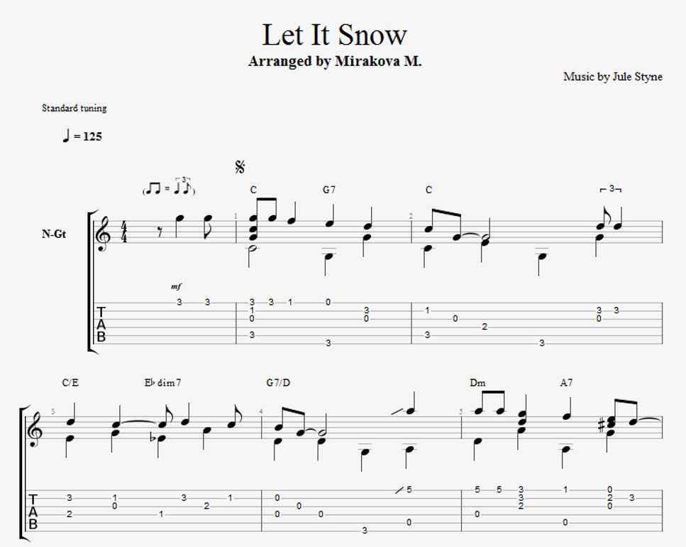 Jule Styne - Let It Snow by Marina Mirakova