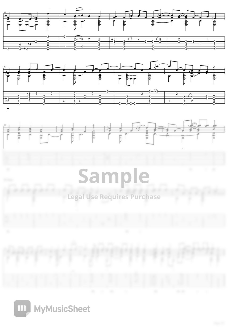 Hikaru Nara (Your Lie In April OP) by Goose House TABs TAB