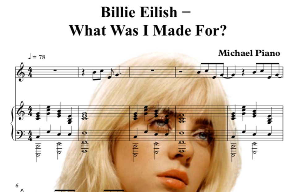 Billie Eilish - - What Was I Made For? by Michael Piano