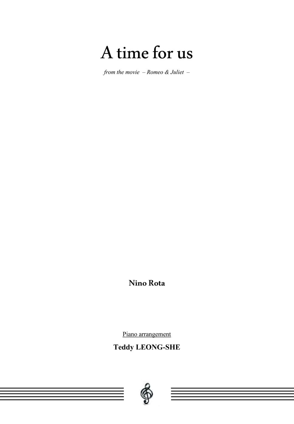 Nino Rota - A time for us by Teddy LEONG-SHE
