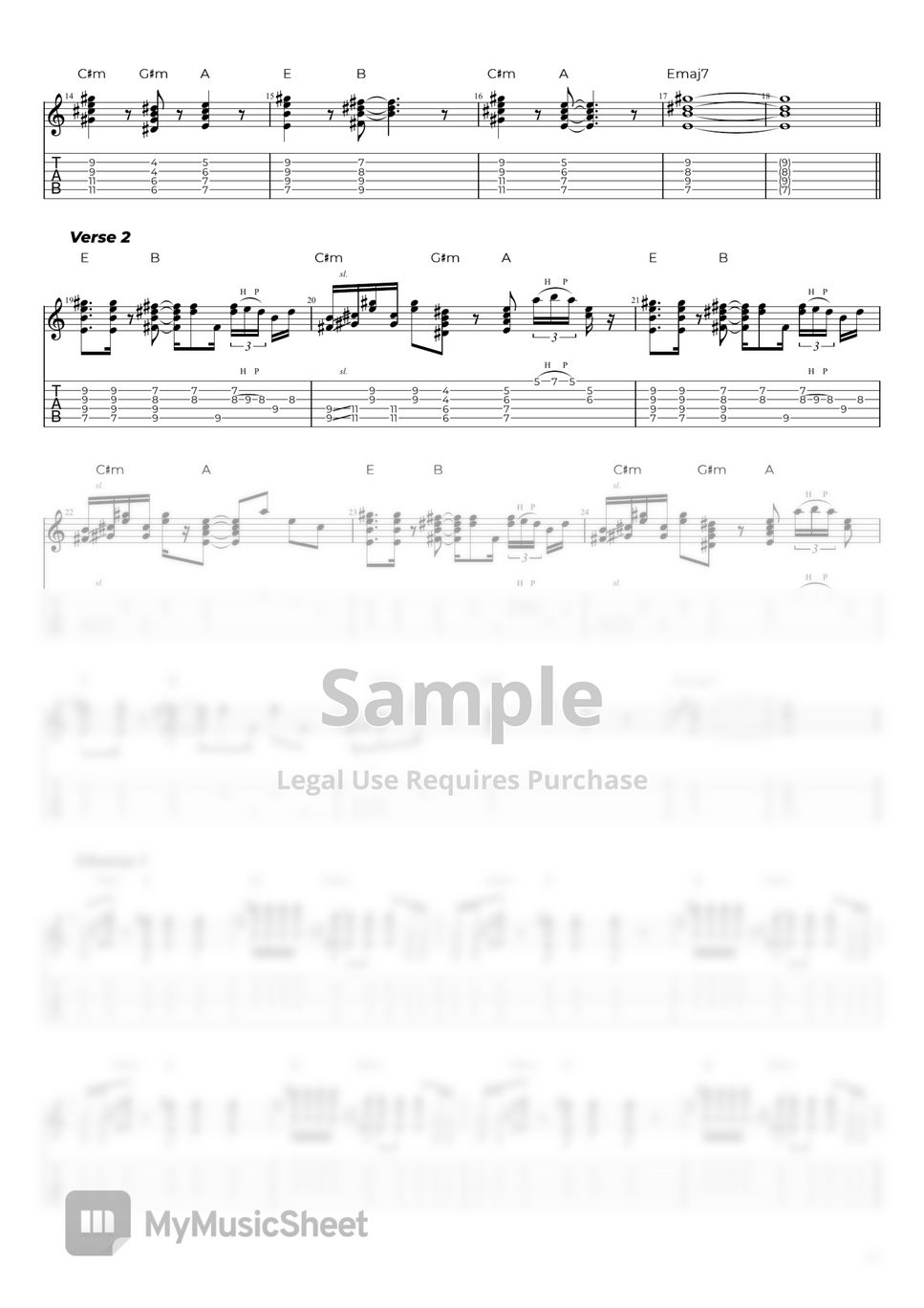 Red Hot Chili Peppers Under The Bridge TAB by Nikola Gugoski