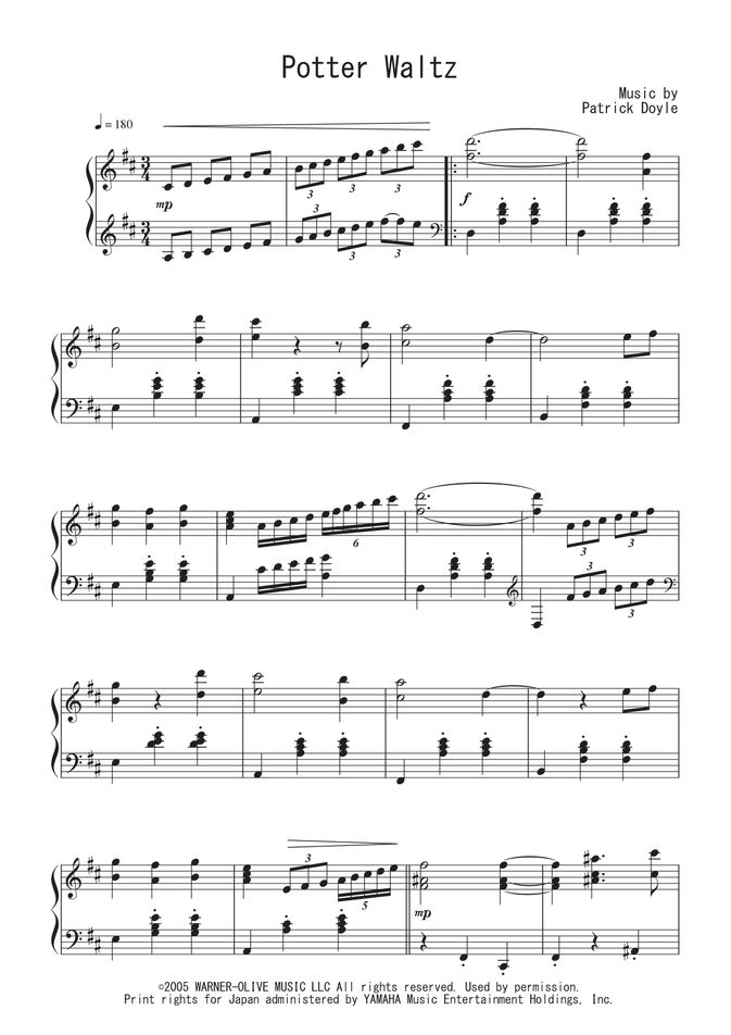 譜] マジック・ワークス(「ハリー・ポッターと炎のゴブレット