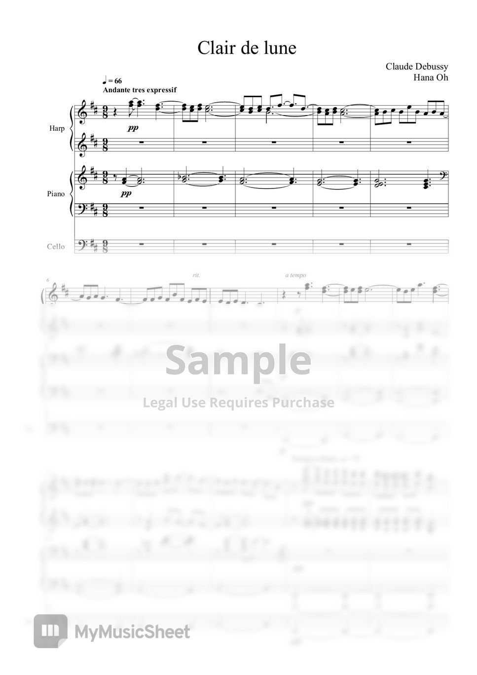 Sue Bergamasque Clair De Lune - Pianoforte - Sparti - Cantorion - Sparti E Parture Gratis - 5