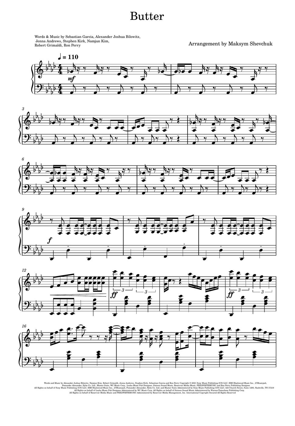 BTS Butter แผ่น by Maksym Shevchuk