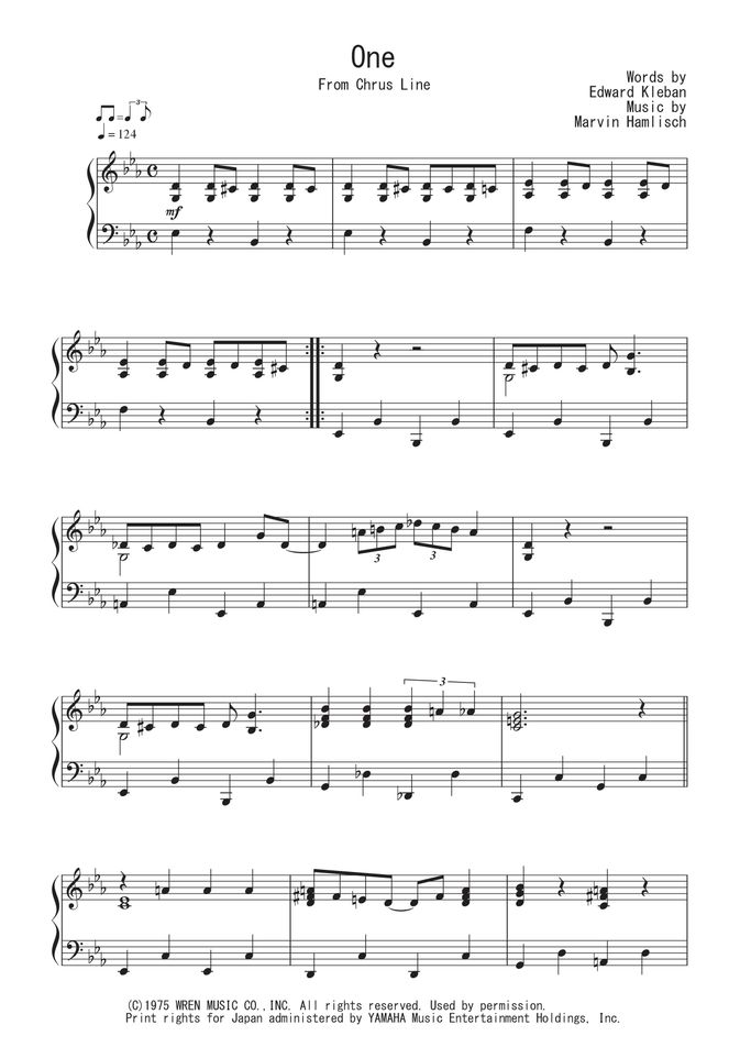 「コーラスライン」メドレー　オーケストラ編曲版スコアとパート譜 コーラスライン」メドレー オーケストラ編曲版スコアとパート譜