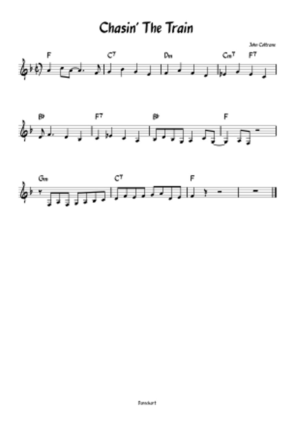 john coltrane Chasin' the Train Sheets by Won, Jong Hwa