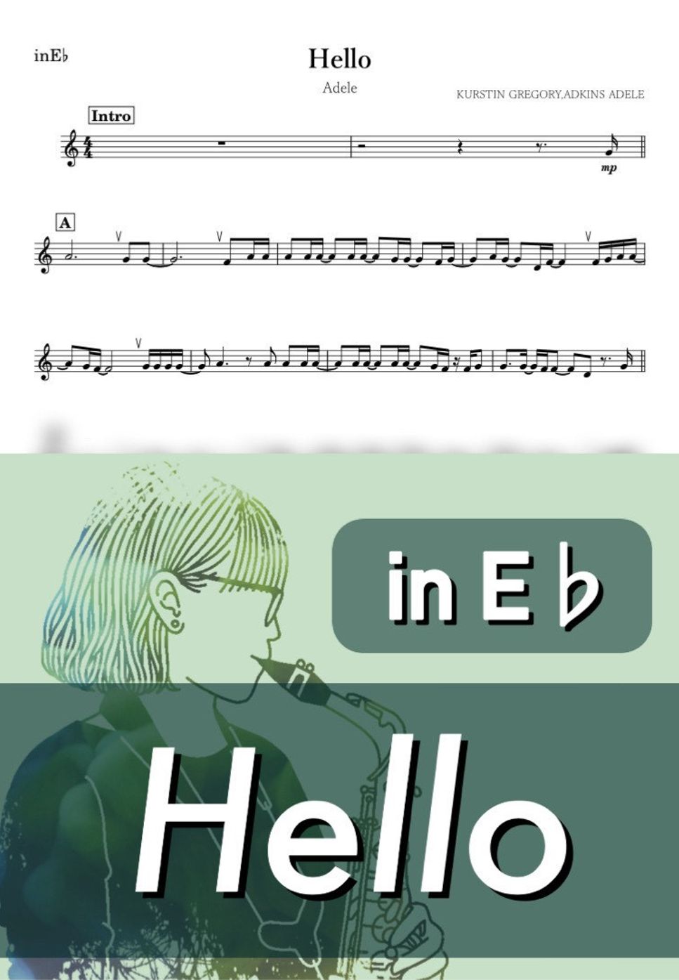 Adele - Hello (E♭) by kanamusic