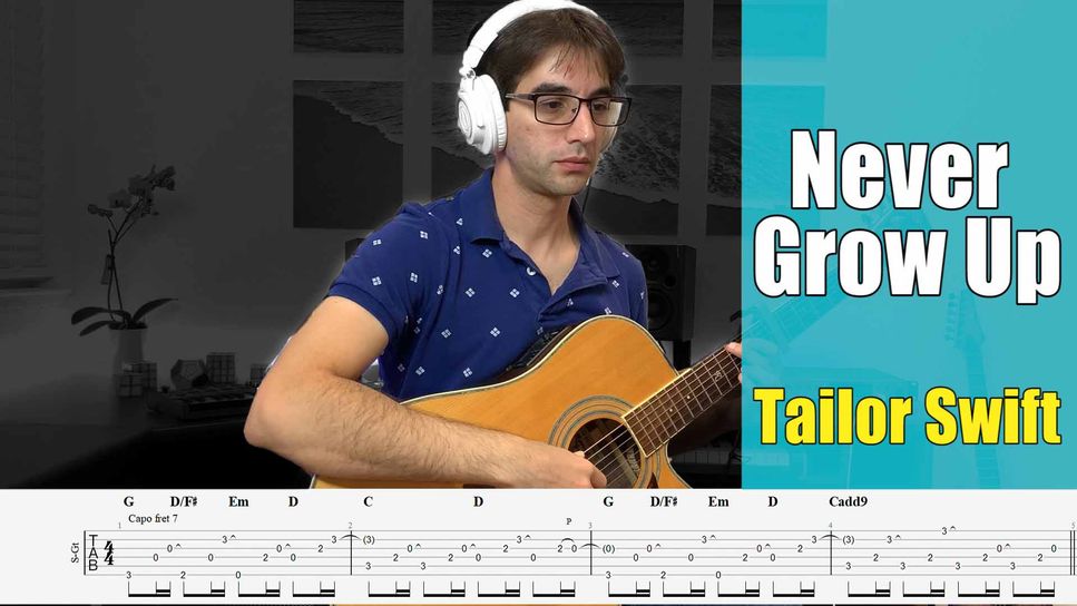 Taylor Swift - Never Grow Up (Solo Fingerstyle Guitar Arrangement) by Enrique Rojas