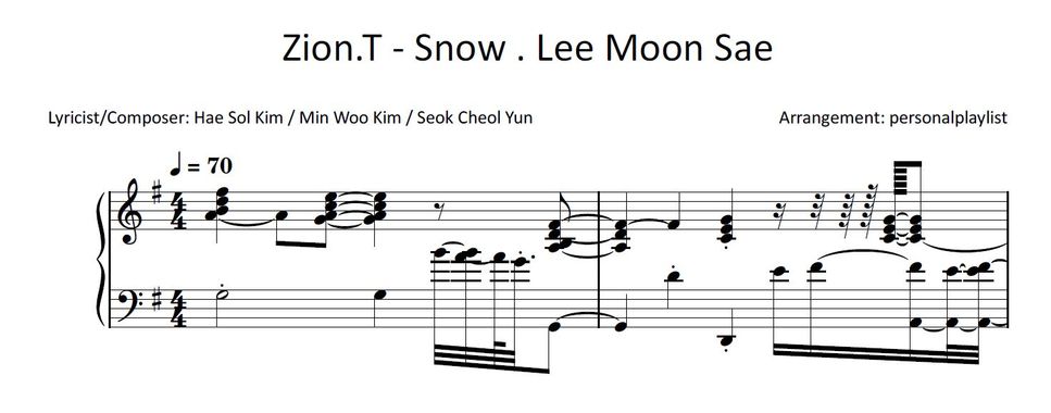 Zion.T - Snow ft. Lee Moon Sae by personalplaylist