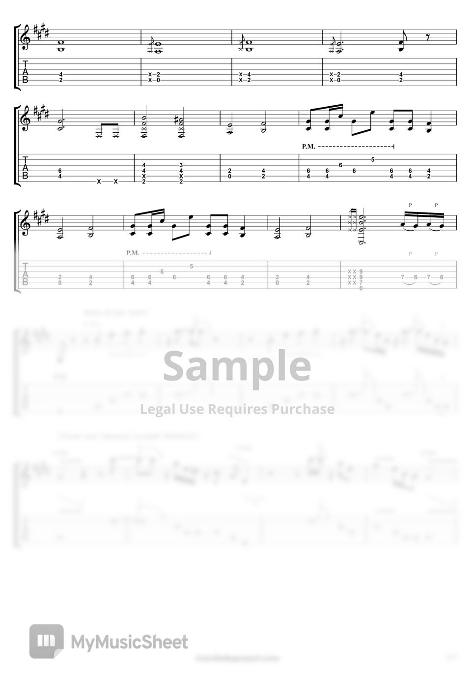 Queen I Want to Break Free (for one guitar) TAB by Ricardo De Gaspari