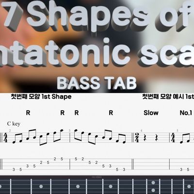 7 Shapes of pentatonic scales