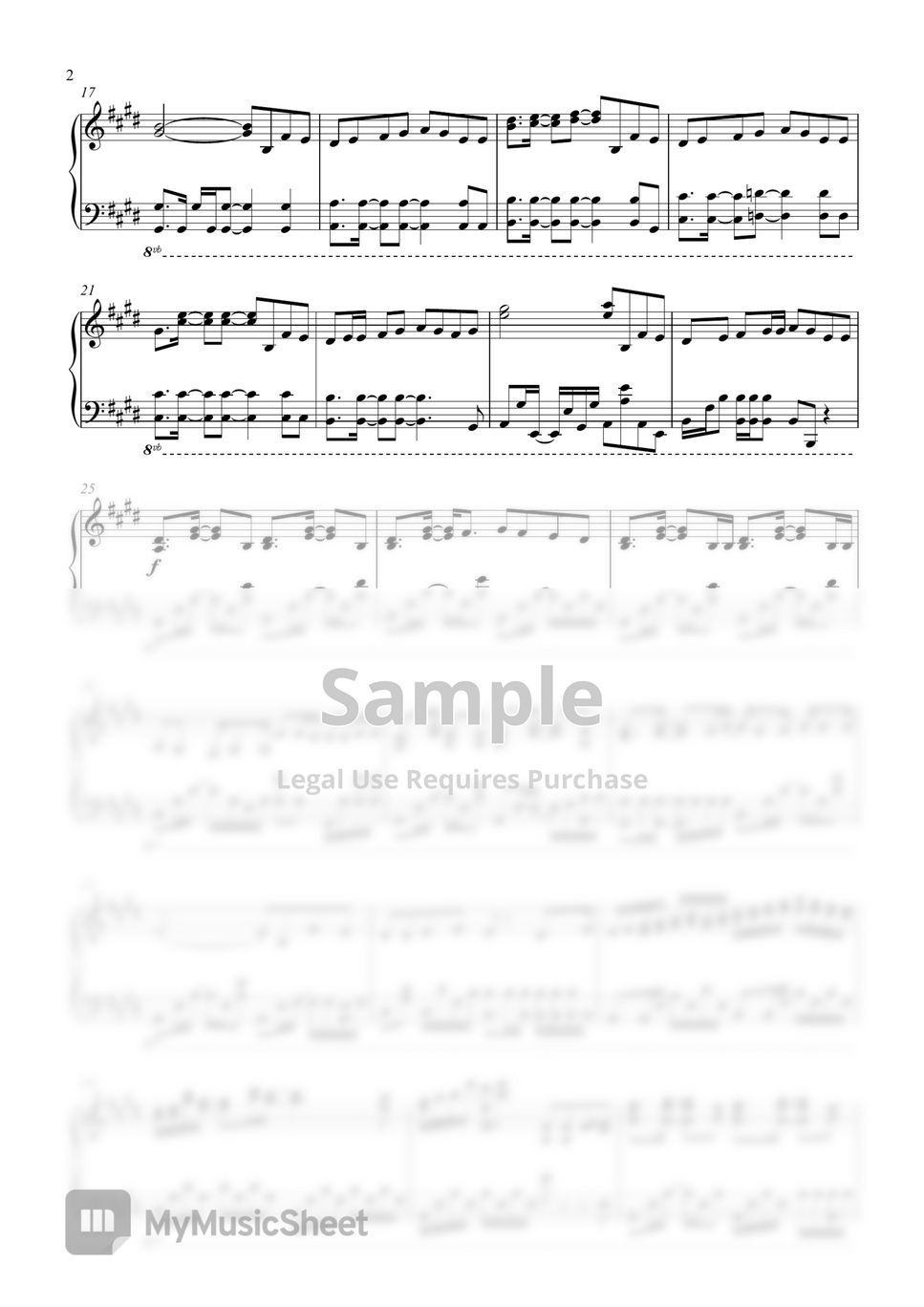 Saigou Someya Fairy Tail OP Snow fairy Notenblatt by Porqui