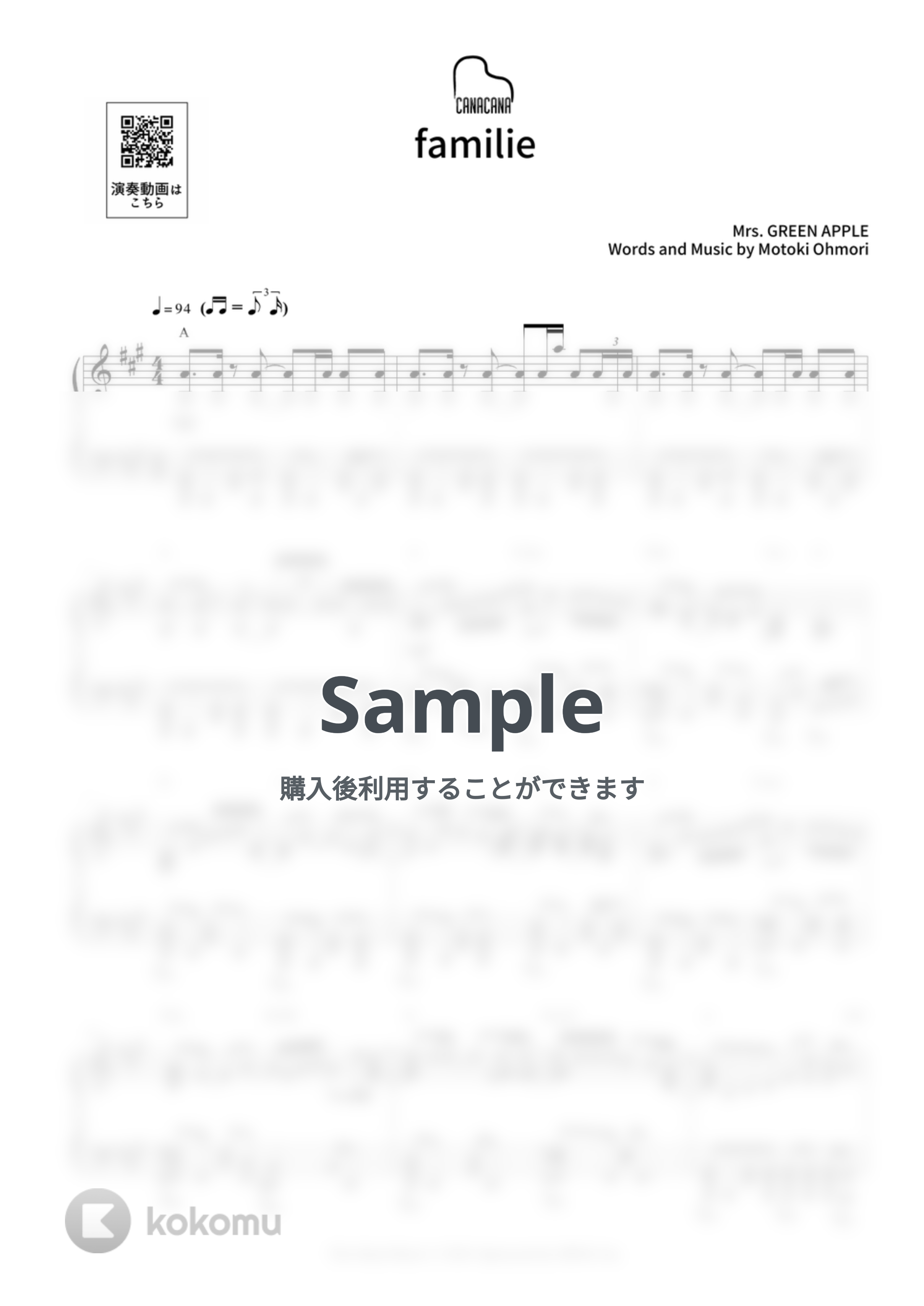 Mrs. GREEN APPLE - familie by CANACANA family