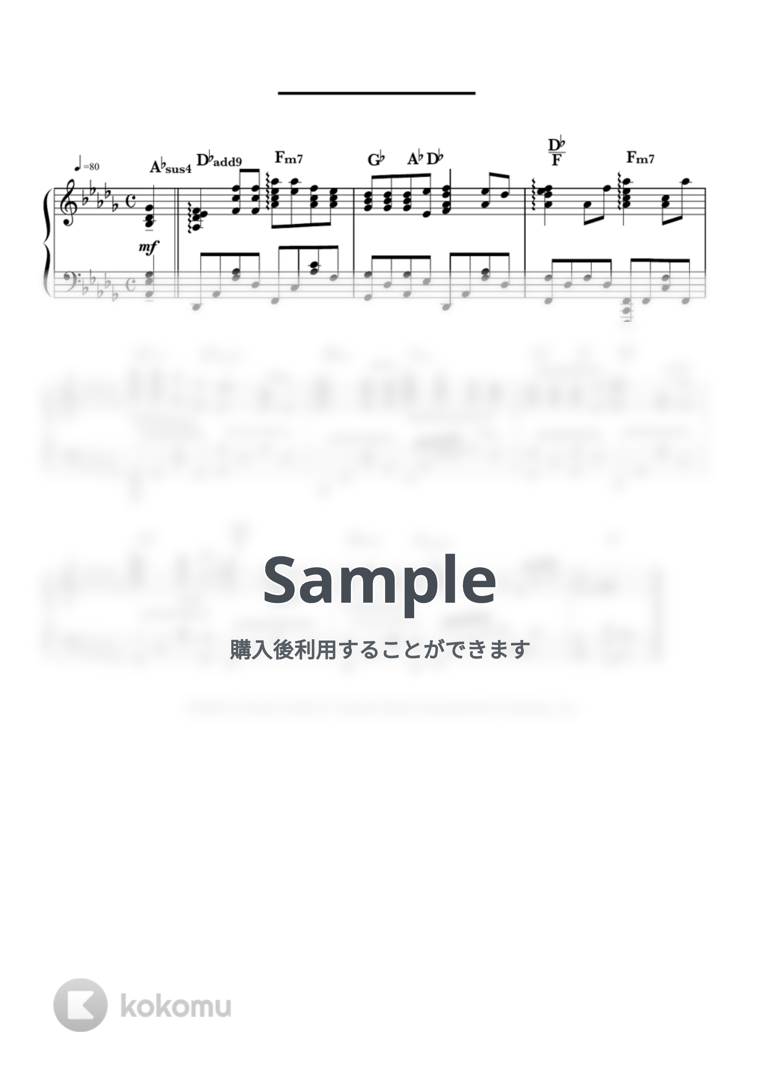 寺嶋民哉 - テルーの唄「ジブリがいっぱいピアノメドレー」より (ピアノソロ/ディズニー/コード有/ジブリ) by CAFUNE-かふね-