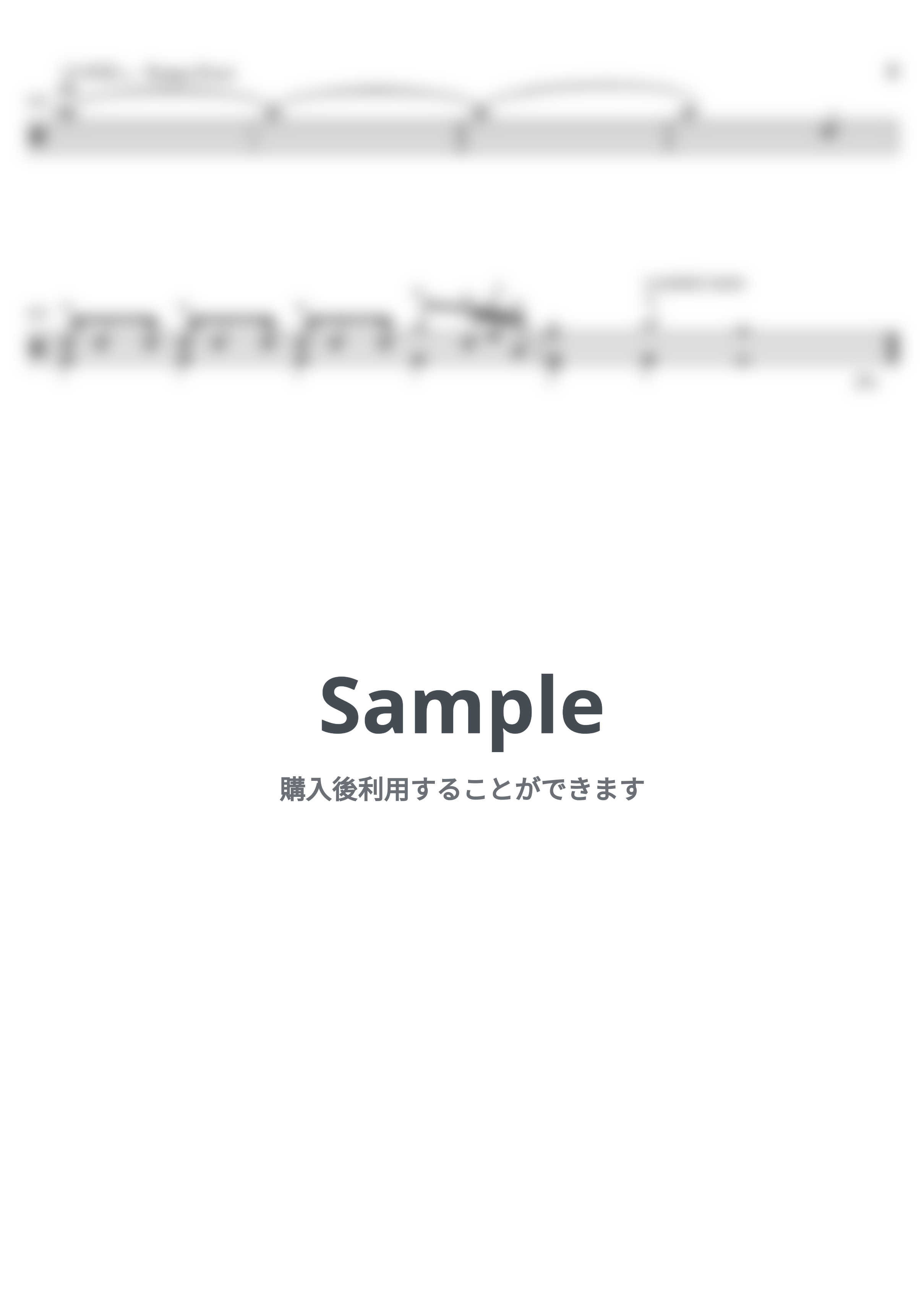 bonobos - 光のブルース（LIVE 2006ver.） (ドラム譜面) by cabal