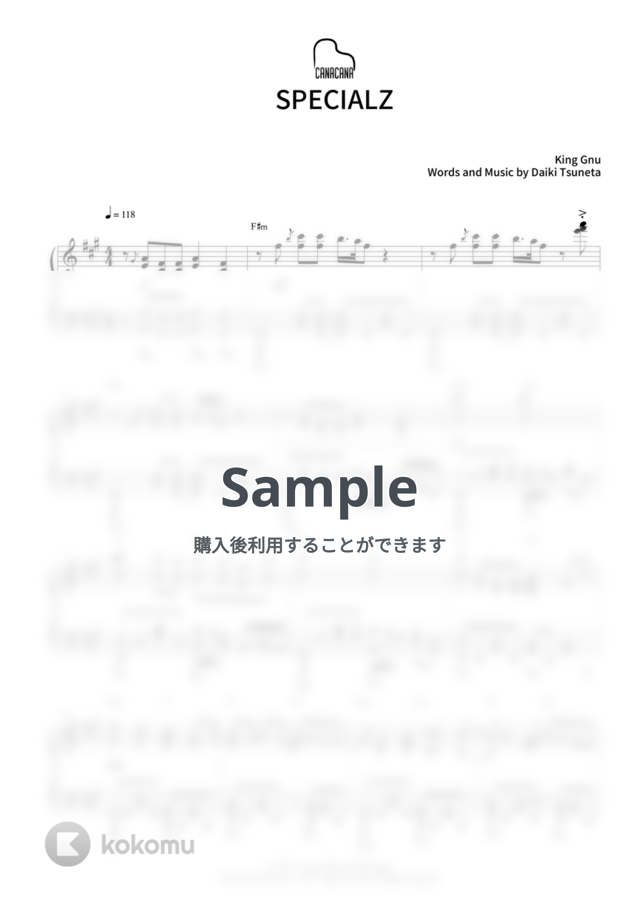 King Gnu - SPECIALZ by CANACANA family