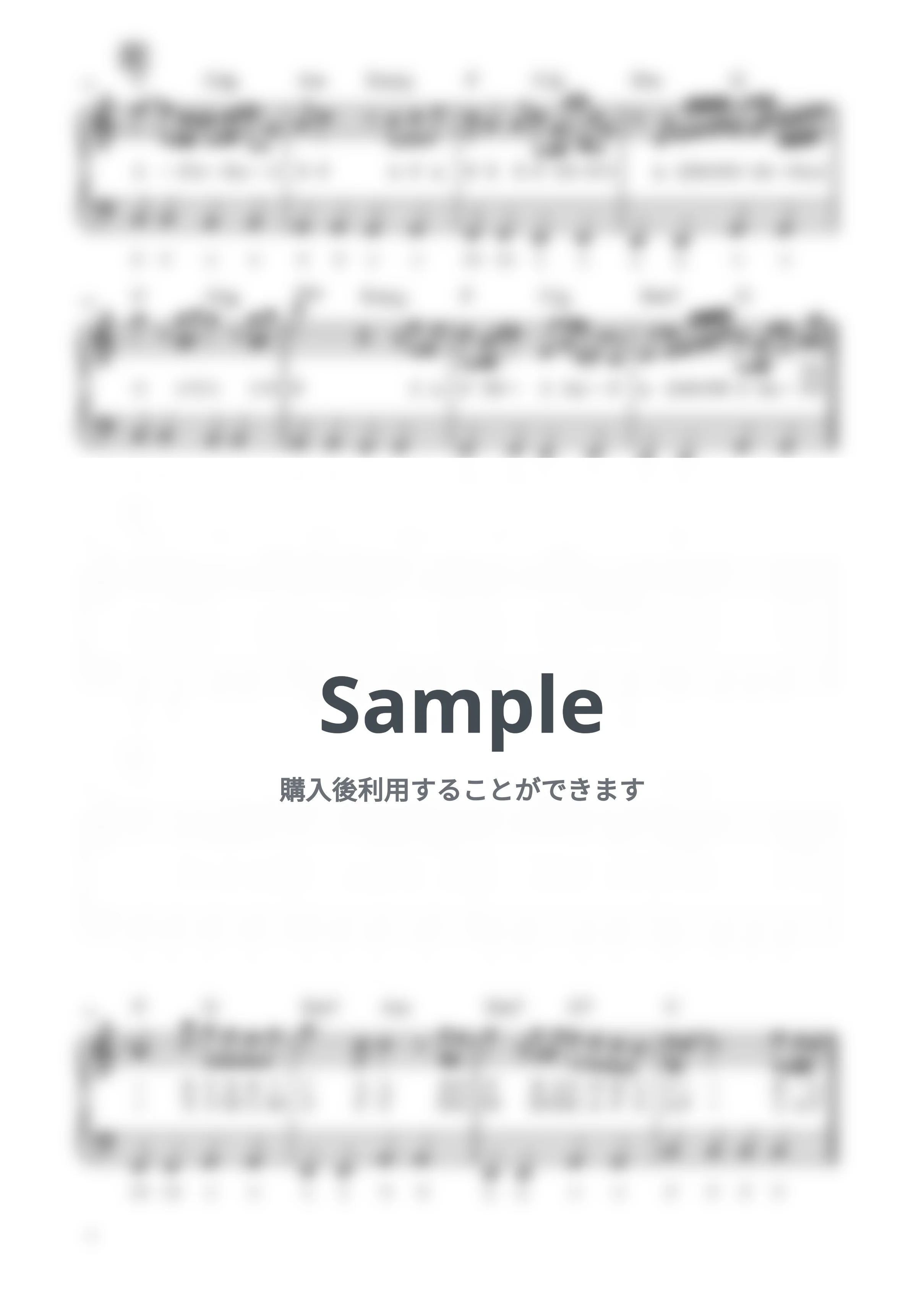 キロロ - 未来へ (ピアノソロ / 初心者向け / ハ長調 / ドレミつき / 歌詞つき) by きだわたる
