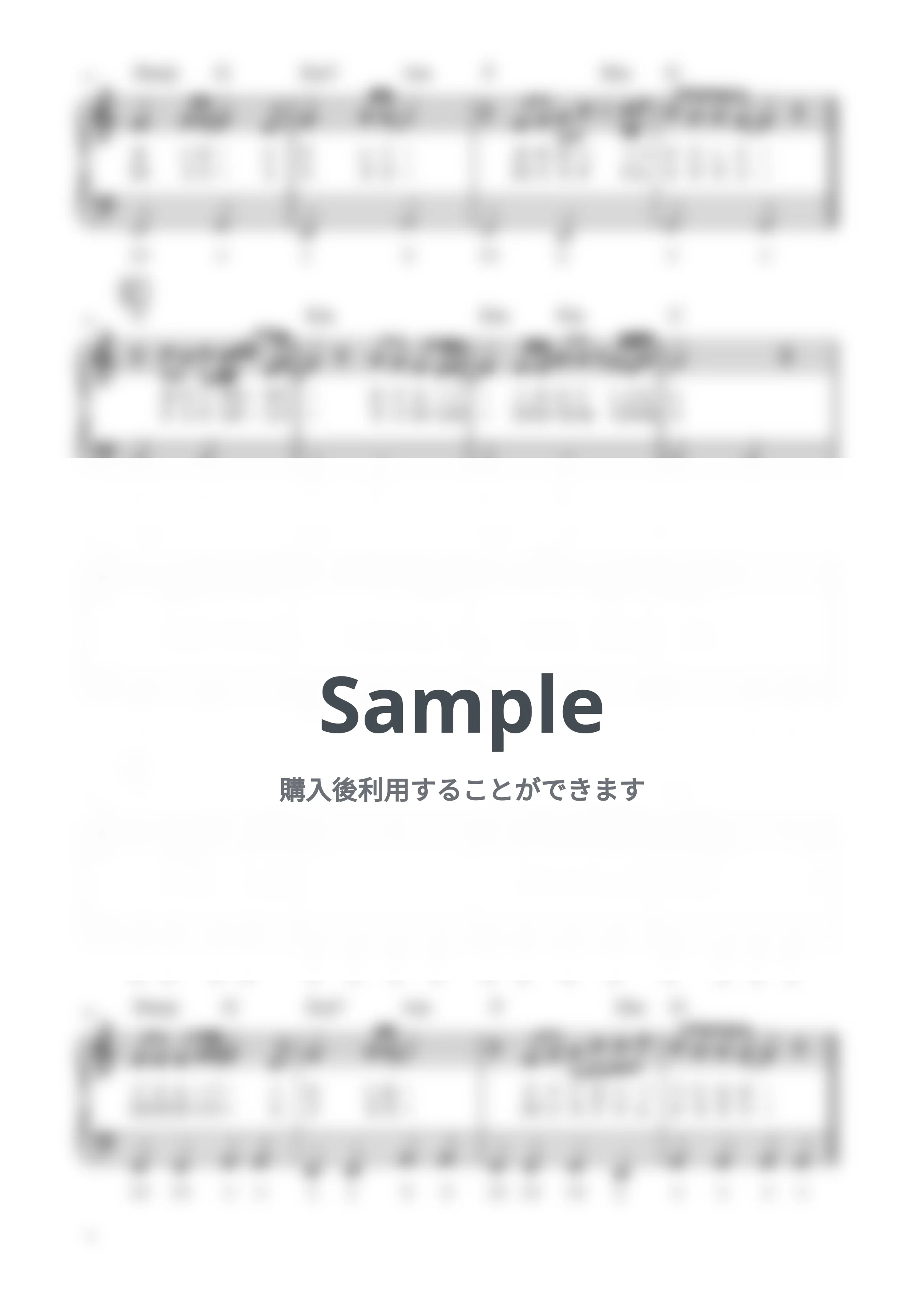 キロロ - 未来へ (ピアノソロ / 初心者向け / ハ長調 / ドレミつき / 歌詞つき) by きだわたる