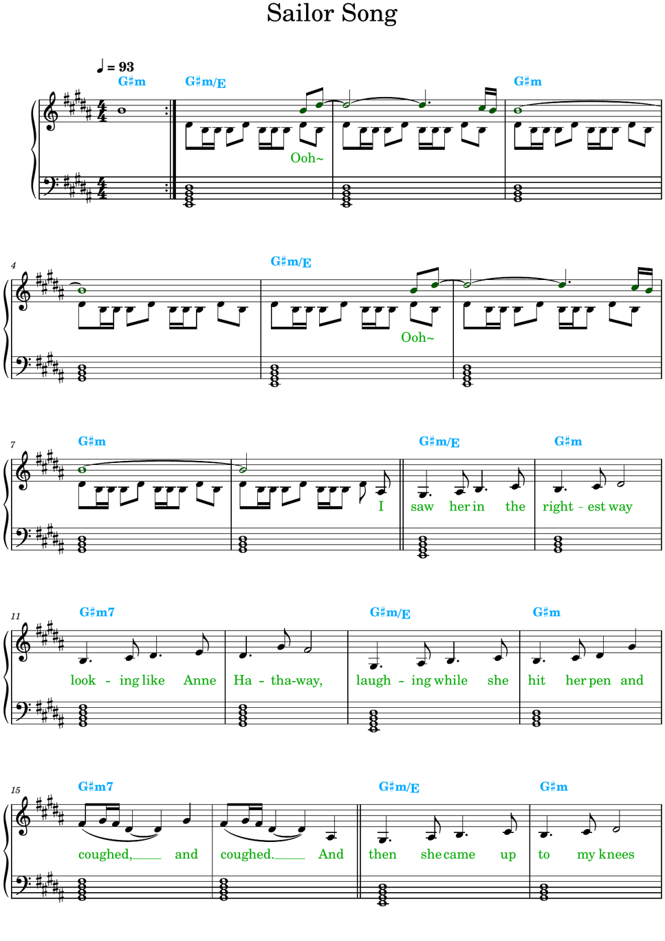 Gigi Perez - Sailor Song (with lyrics and chords) by Rita B