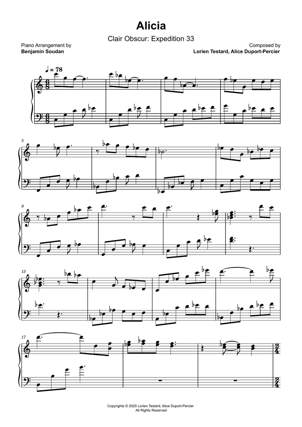 Lorien Testard - Alicia (Clair Obscur: Expedition 33) - Medium Version by Benjamin Soudan