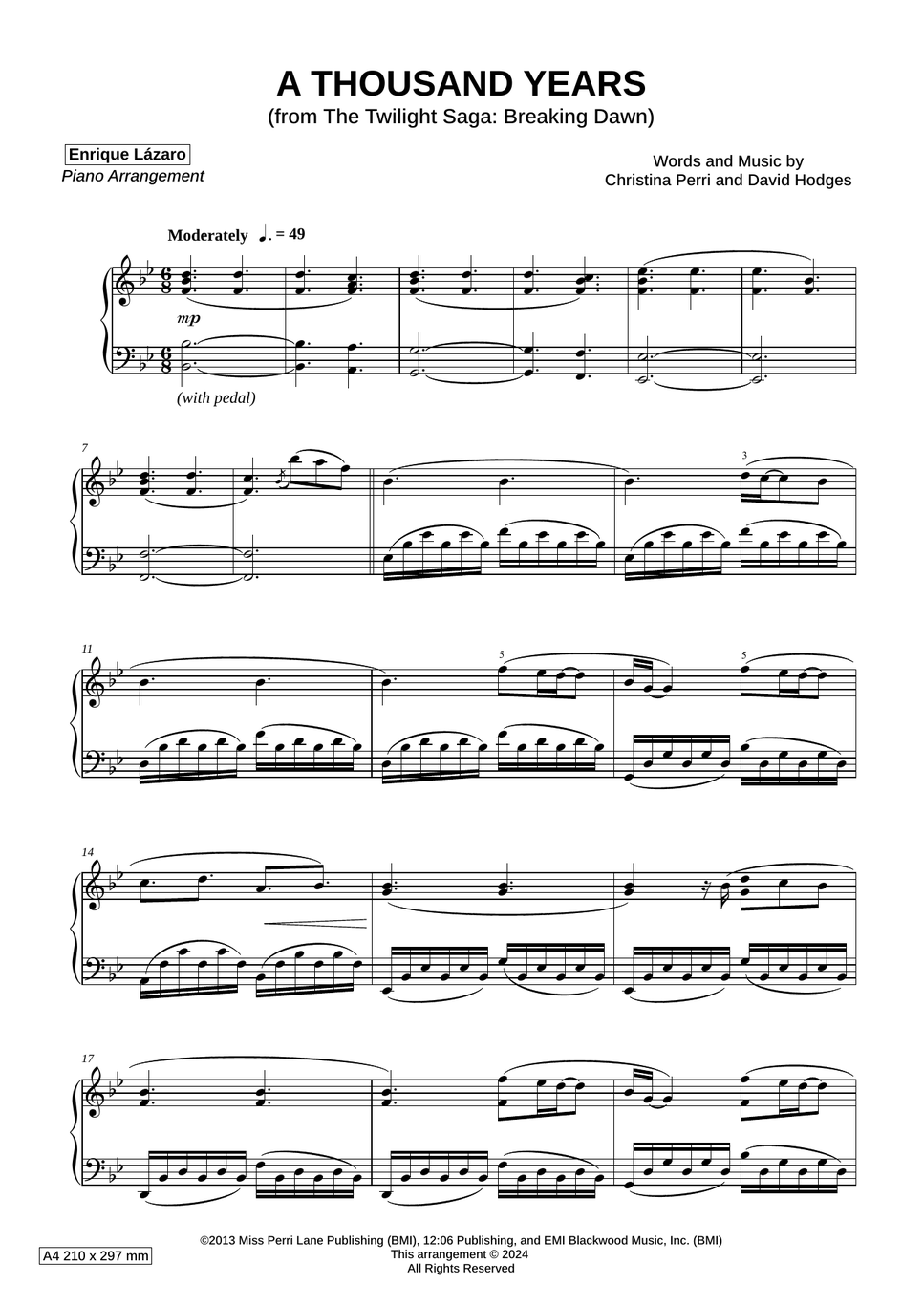 Christina Perri - A Thousand Years by Enrique Lázaro