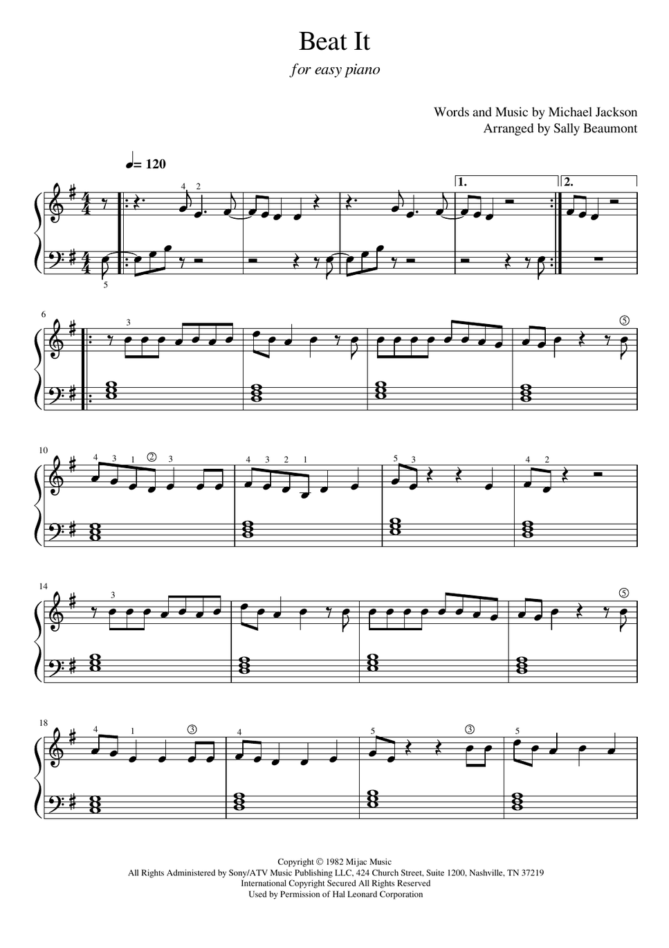 Michael Jackson - Beat it by Sally Beaumont