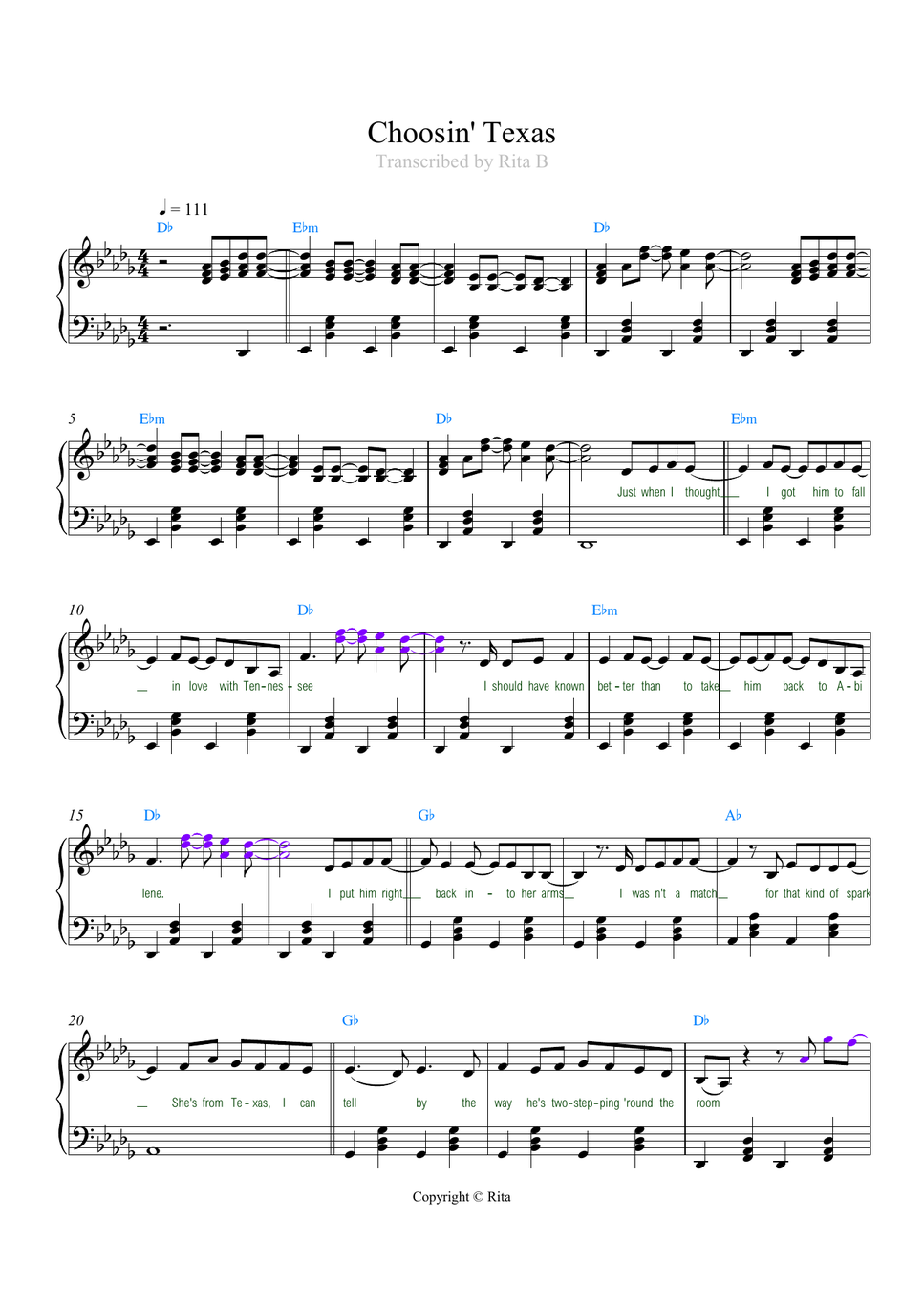 Ella Langley - Choosin' Texas (PVC) by Rita B