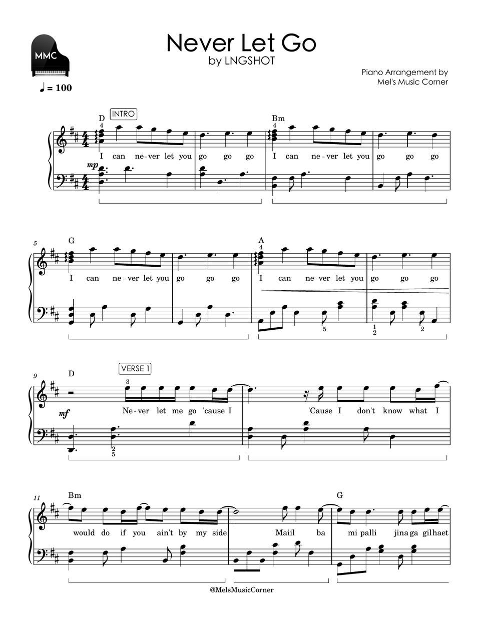 LNGSHOT - Never Let Go by Mel's Music Corner