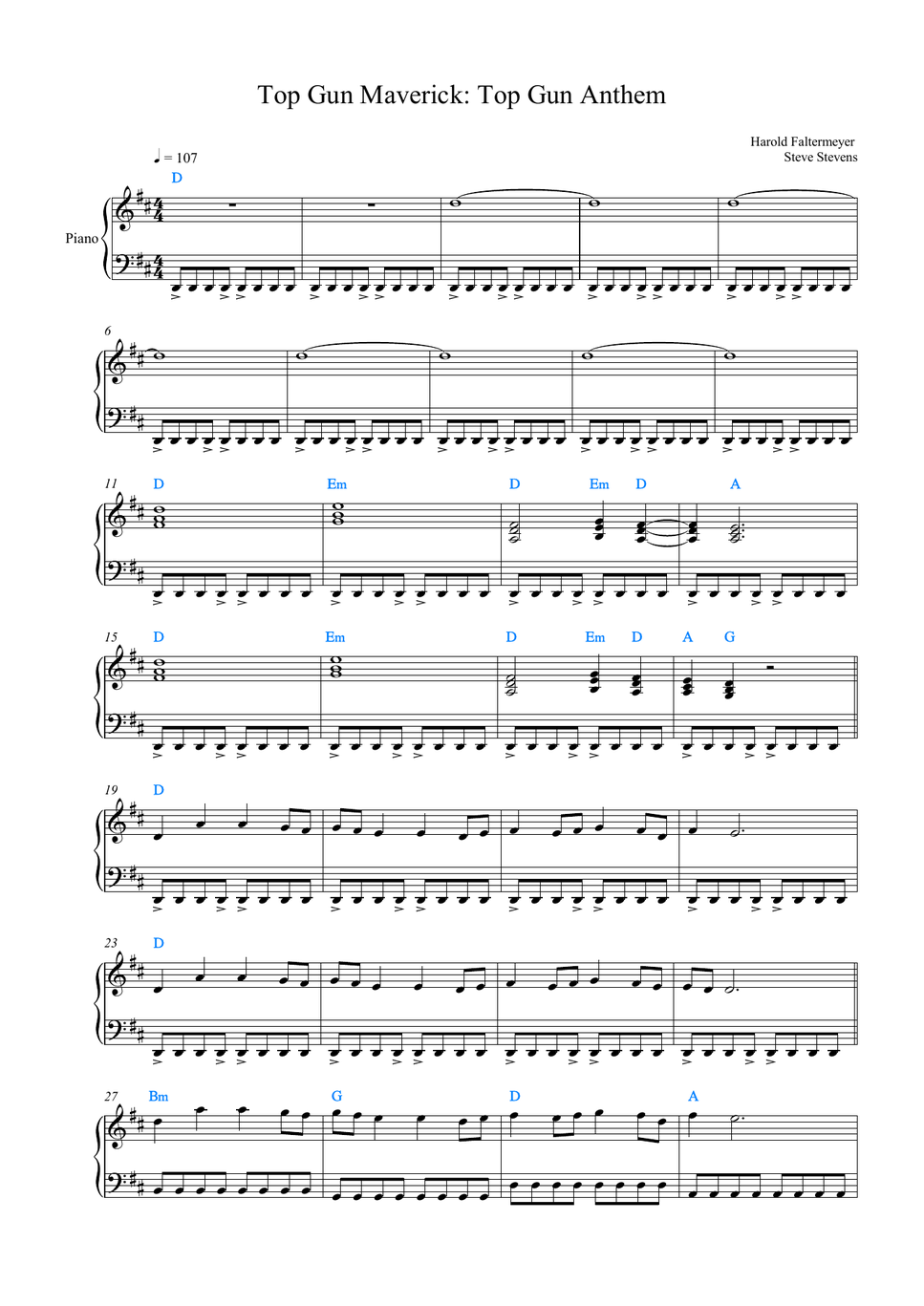 Harold Faltermeyer - Top Gun Maverick Anthem by Rita B