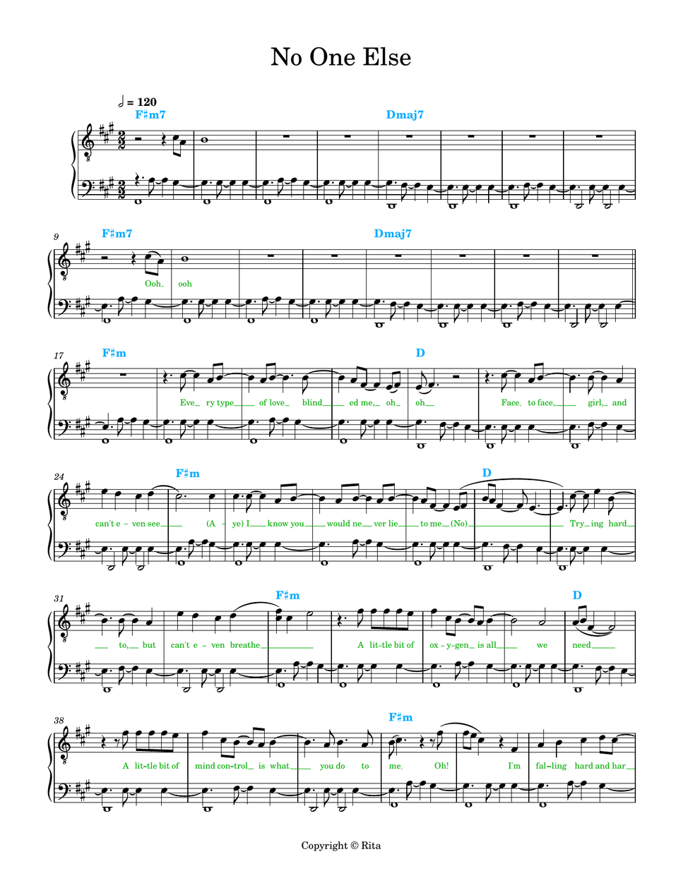 Chris Brown, Fridayy - No One Else (chords/lyrics) by Rita B