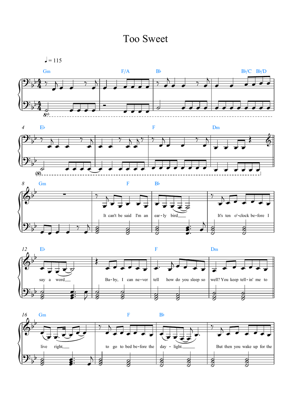 Hozier - Too Sweet by Rita B