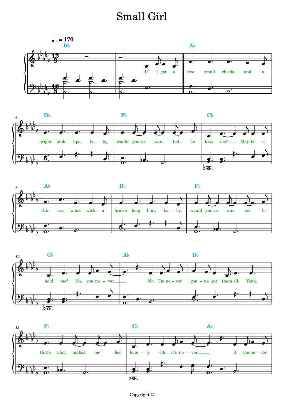 Lee YoungJi - Small Girl featuring Doh KyungSoo (Simple version with lyrics and chords) by Rita B