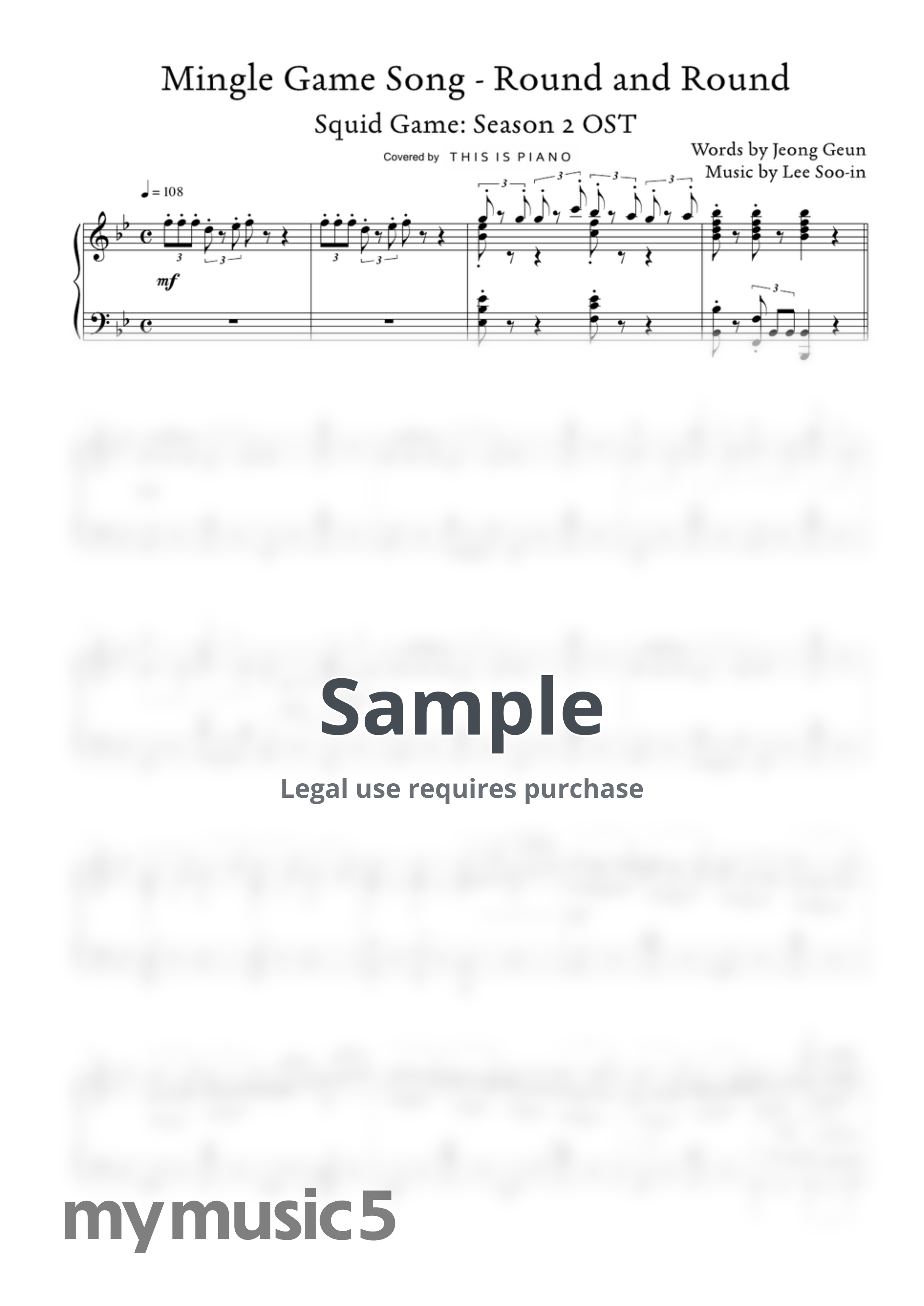 Round and Round (Mingle Game Song) (Squid Game 2 OST) by THIS IS PIANO