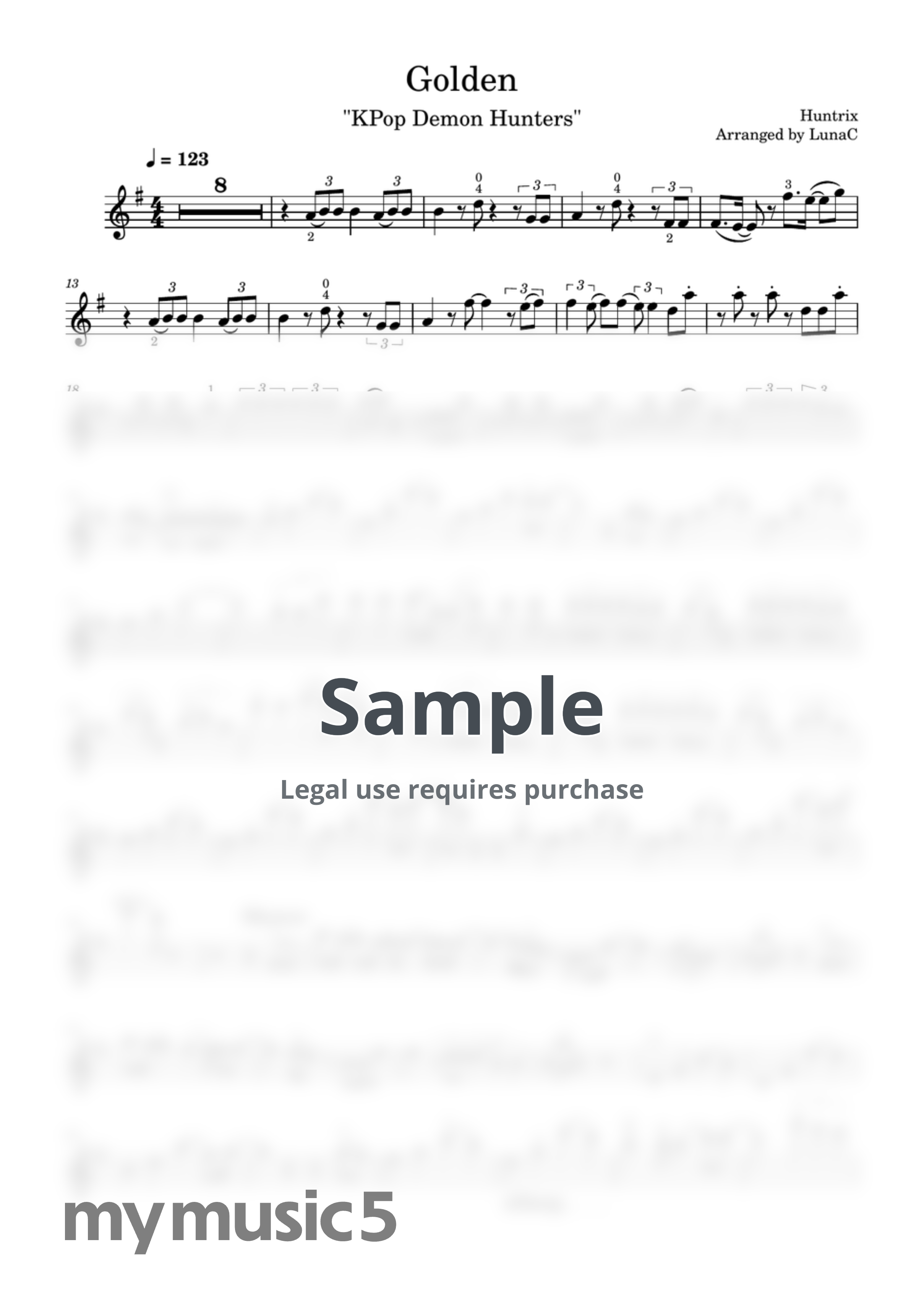 Huntrix - Golden by LunaC