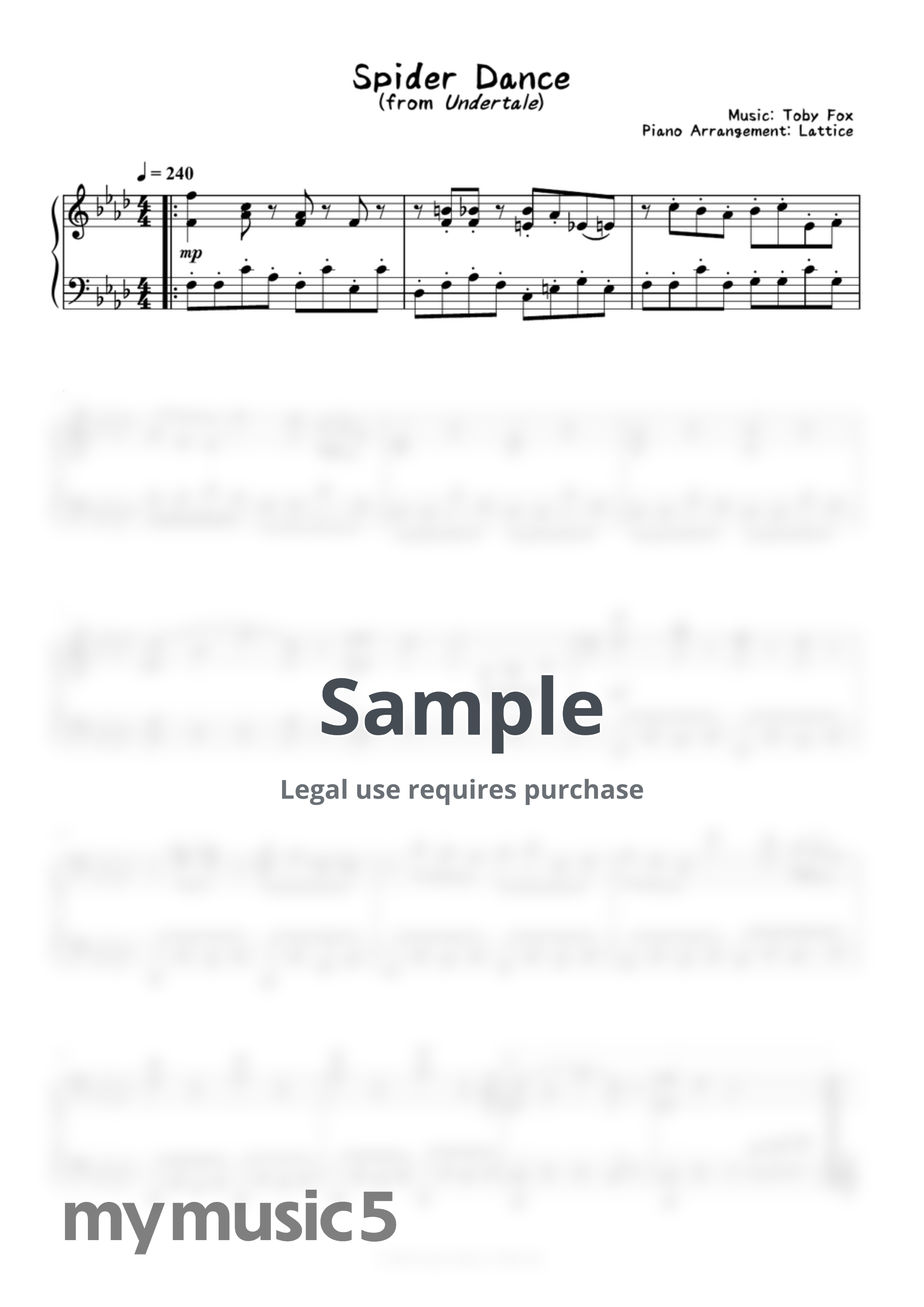 Undertale - Spider Dance by Lattice