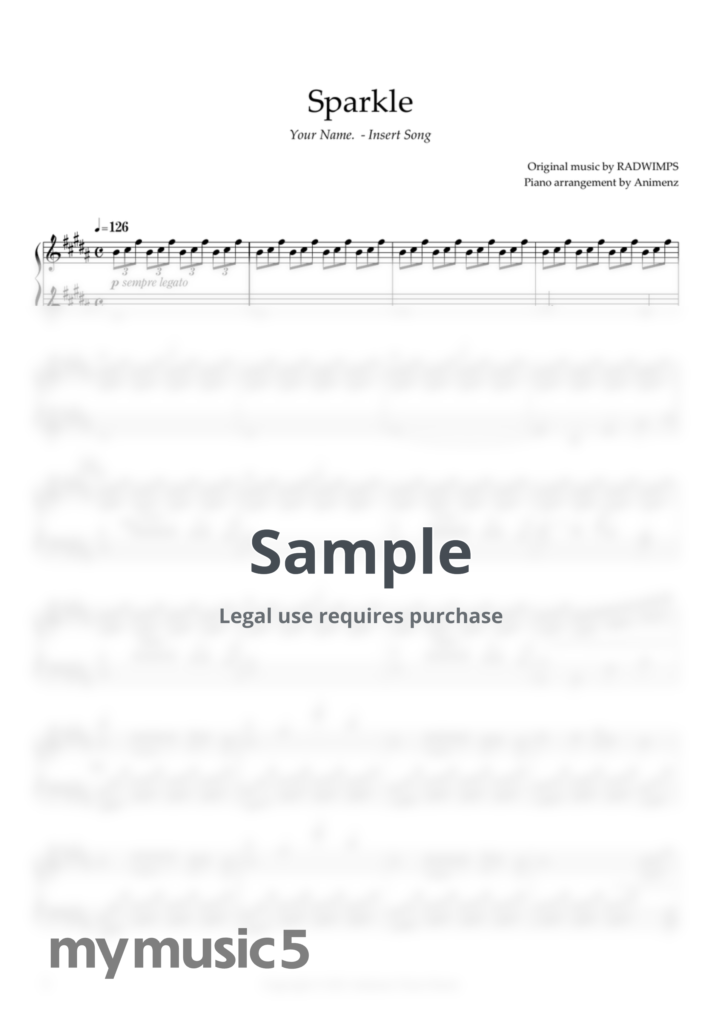 RADWIMPS - Sparkle (Your Name. OST) by Animenz