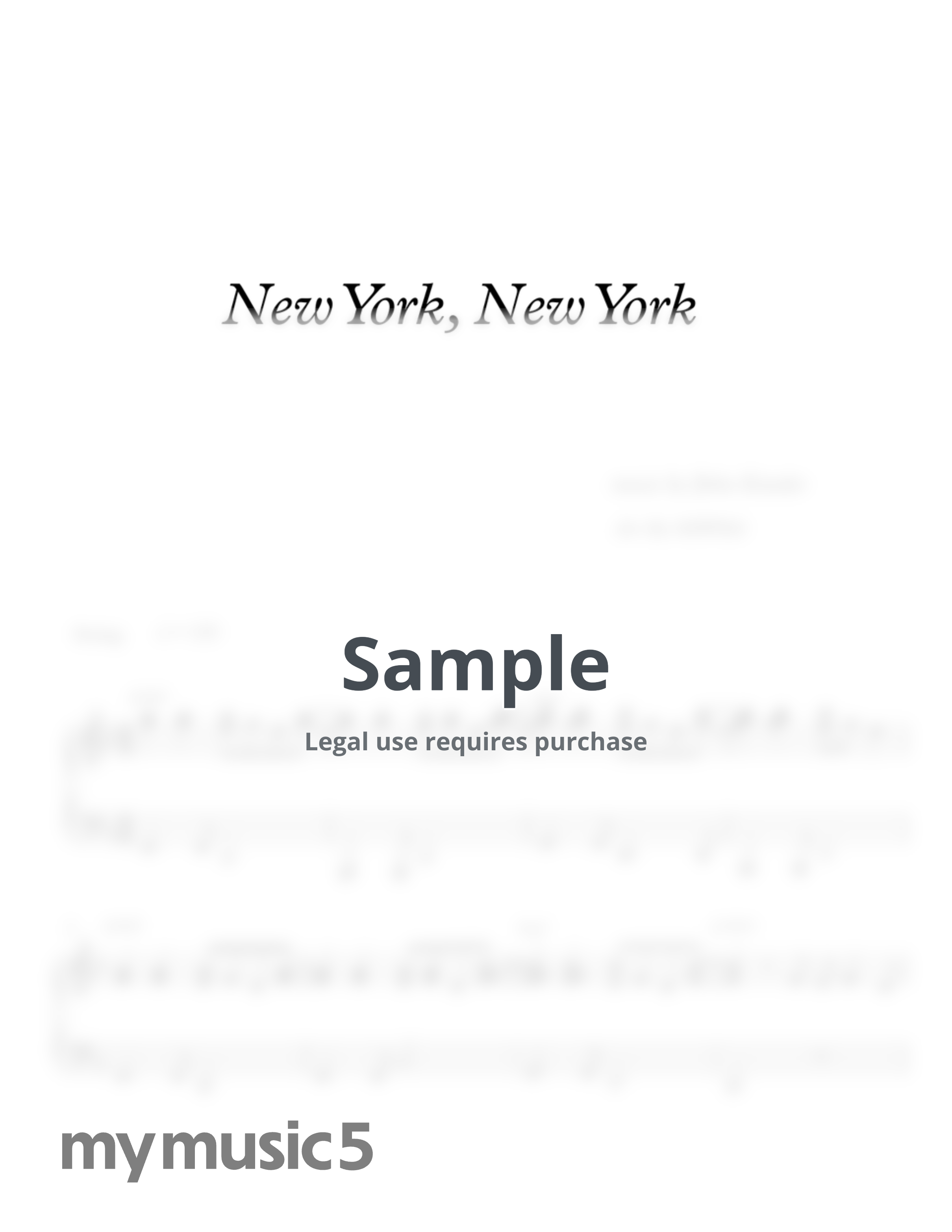 John Kander - New York, New York (Stride jazz) by MIWHA