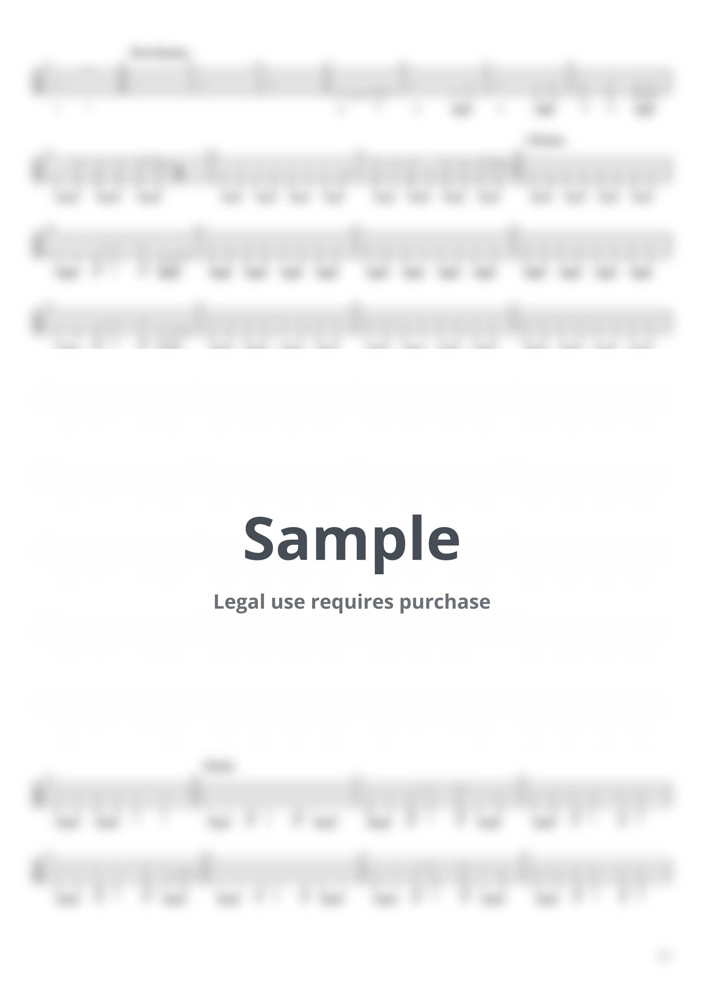 TOGENASHI TOGEARI - No one (Bass TAB) by Muya