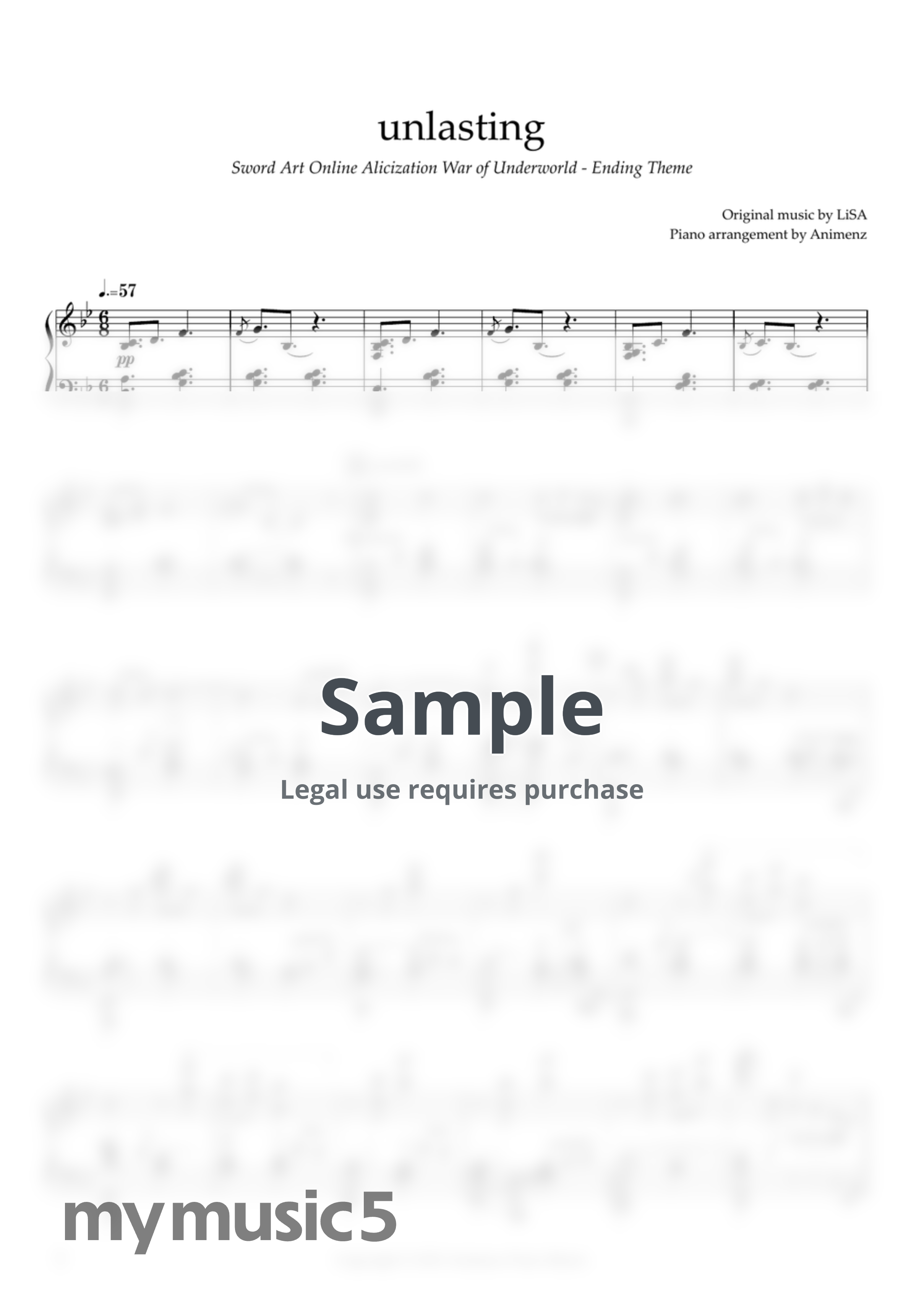 LiSA - Unlasting (Sword Art Online Alicization War of Underworld - ED) by Animenz