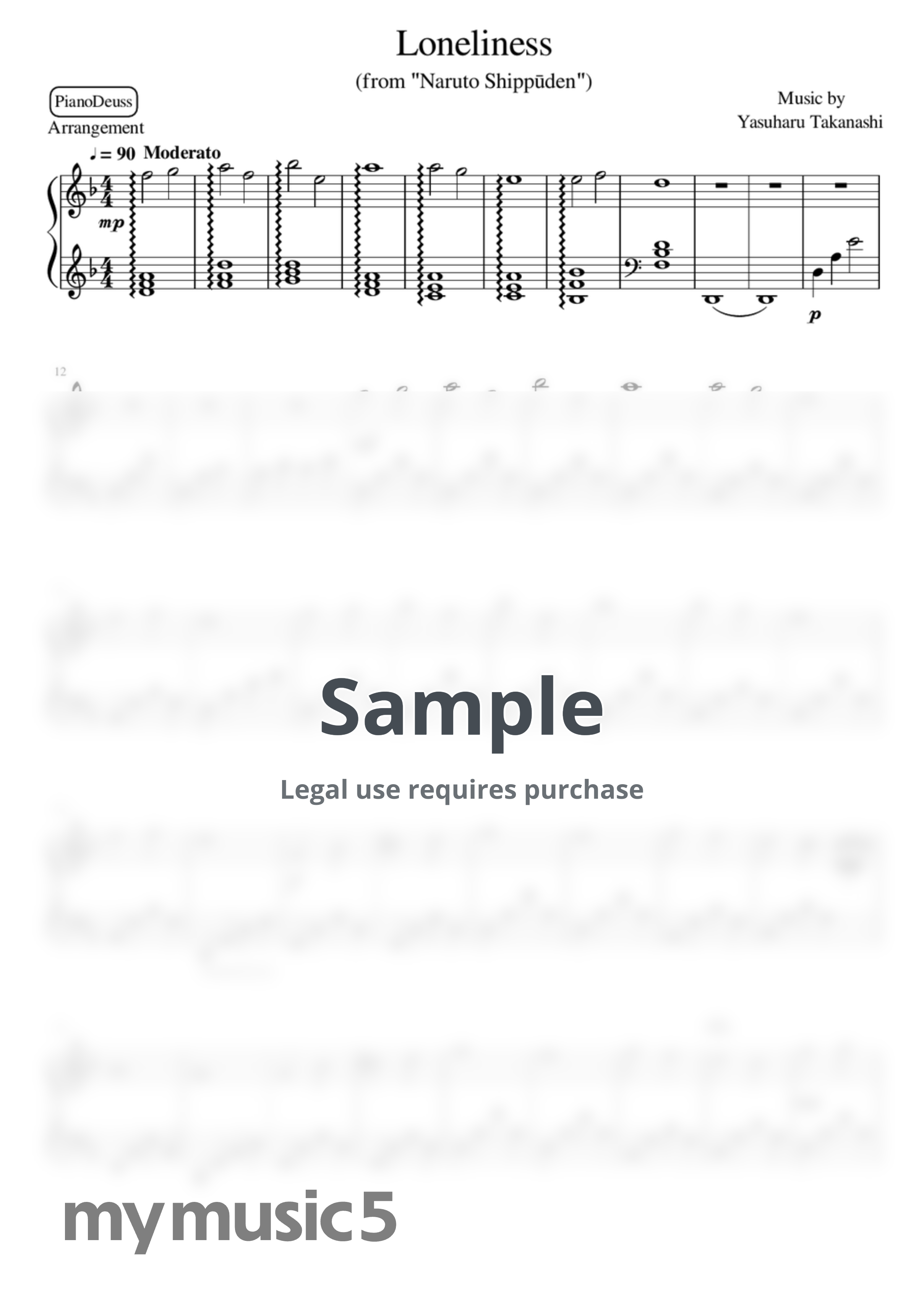 Naruto Shippūden OST - Loneliness by PianoDeuss