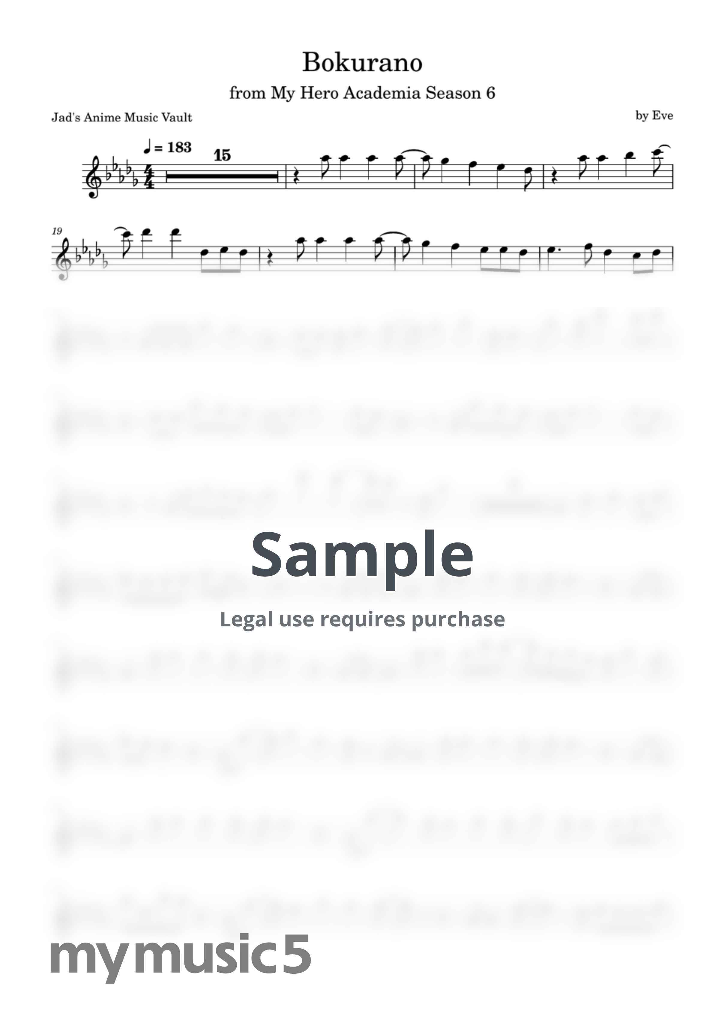 Eve ・ My Hero Adcademia - Bokurano (Violin) by Jad's Anime Music Vault