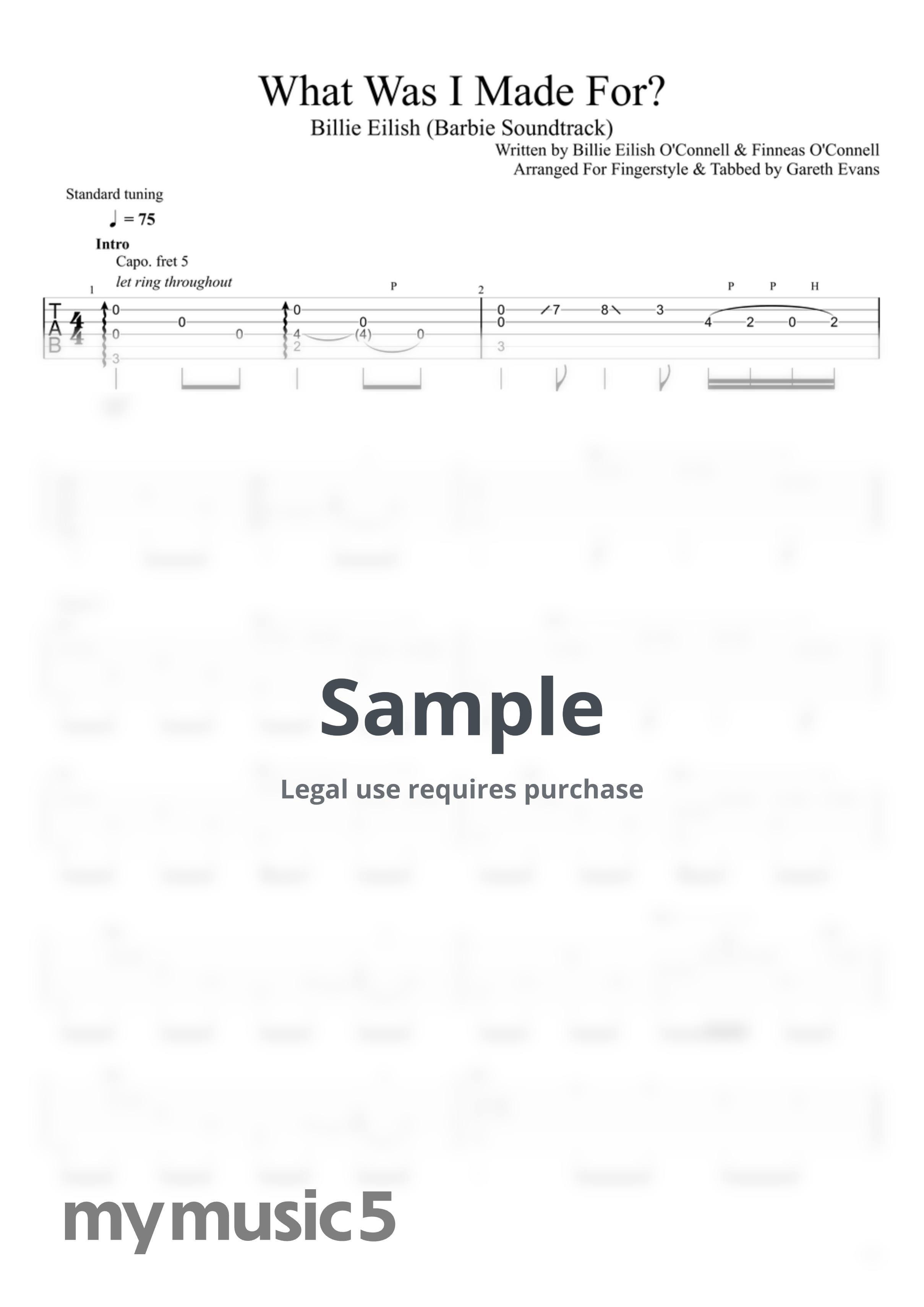 Billie Eilish - What was i made for? by Gareth Evans