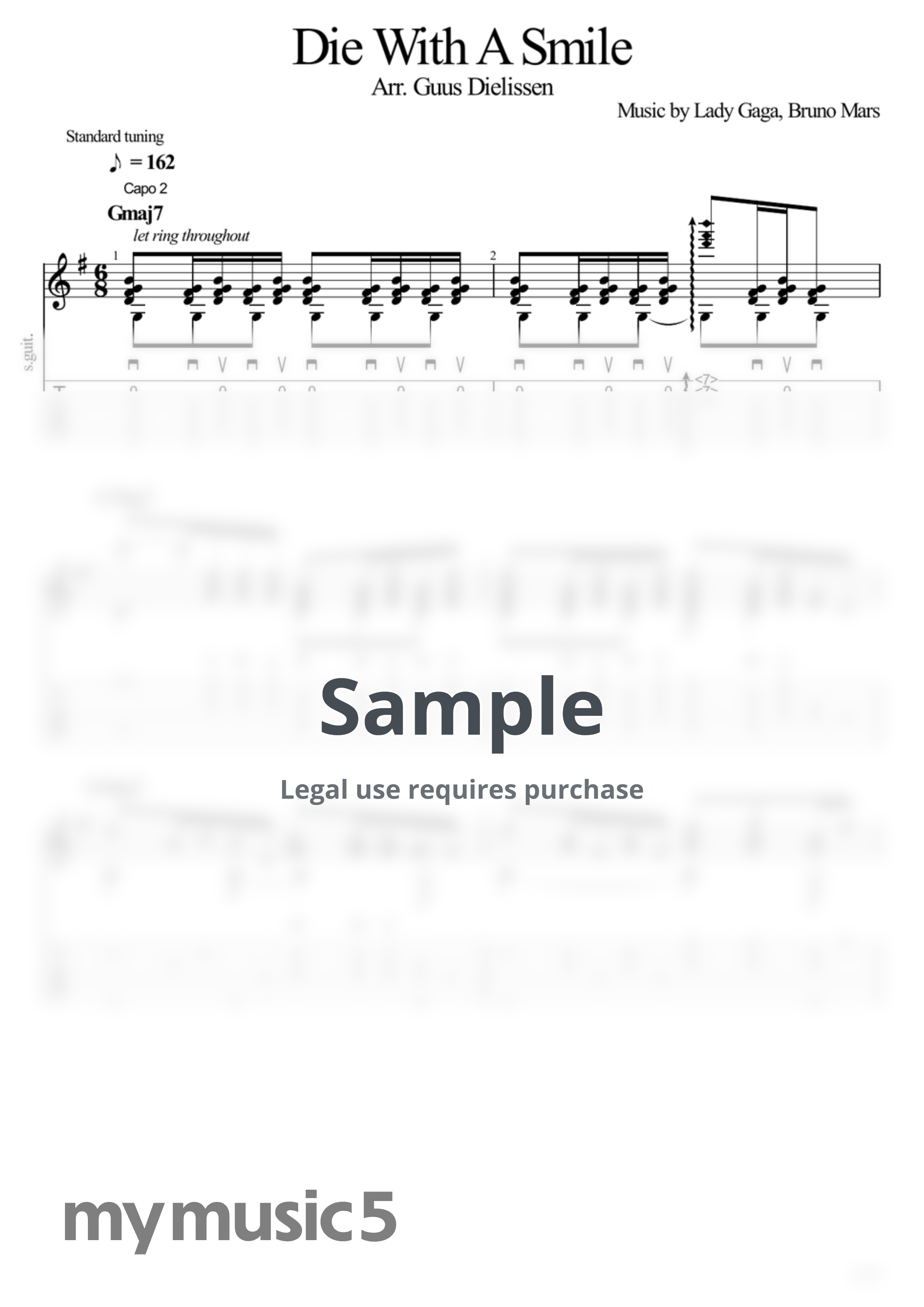 Bruno Mars, Lady Gaga - Die With A Smile by Guus Dielissen